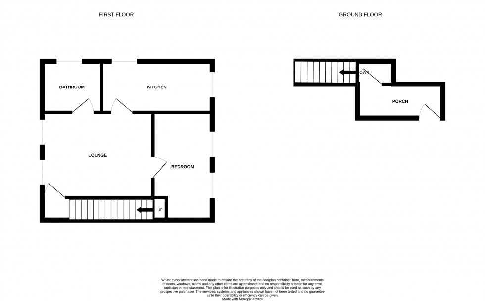 Floorplan for Flat 2 Barnfield House