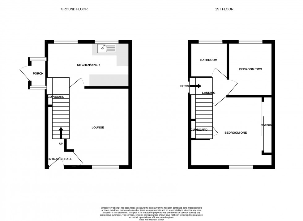 Floorplan for Leveson Close, St Georges