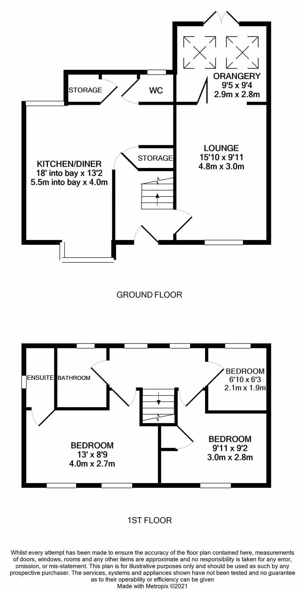 Floorplan for Rees Way, Lawley