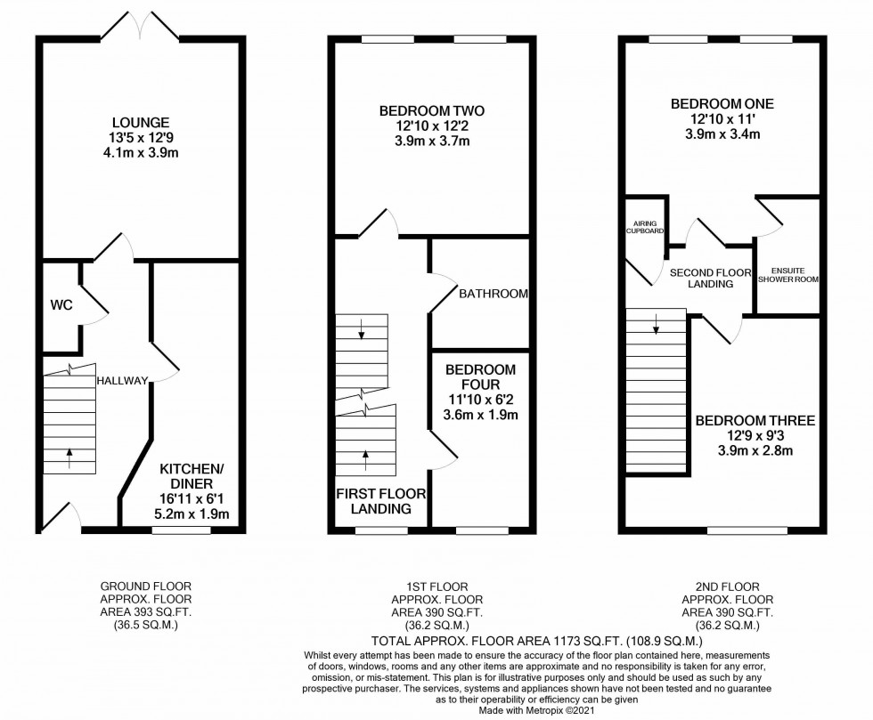 Floorplan for Church View, Lawley