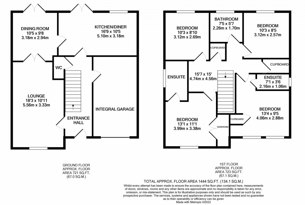 Floorplan for Pearce Drive, Lawley