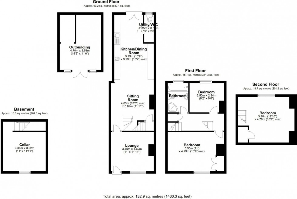 Floorplan for Shrewsbury Fields, Shifnal