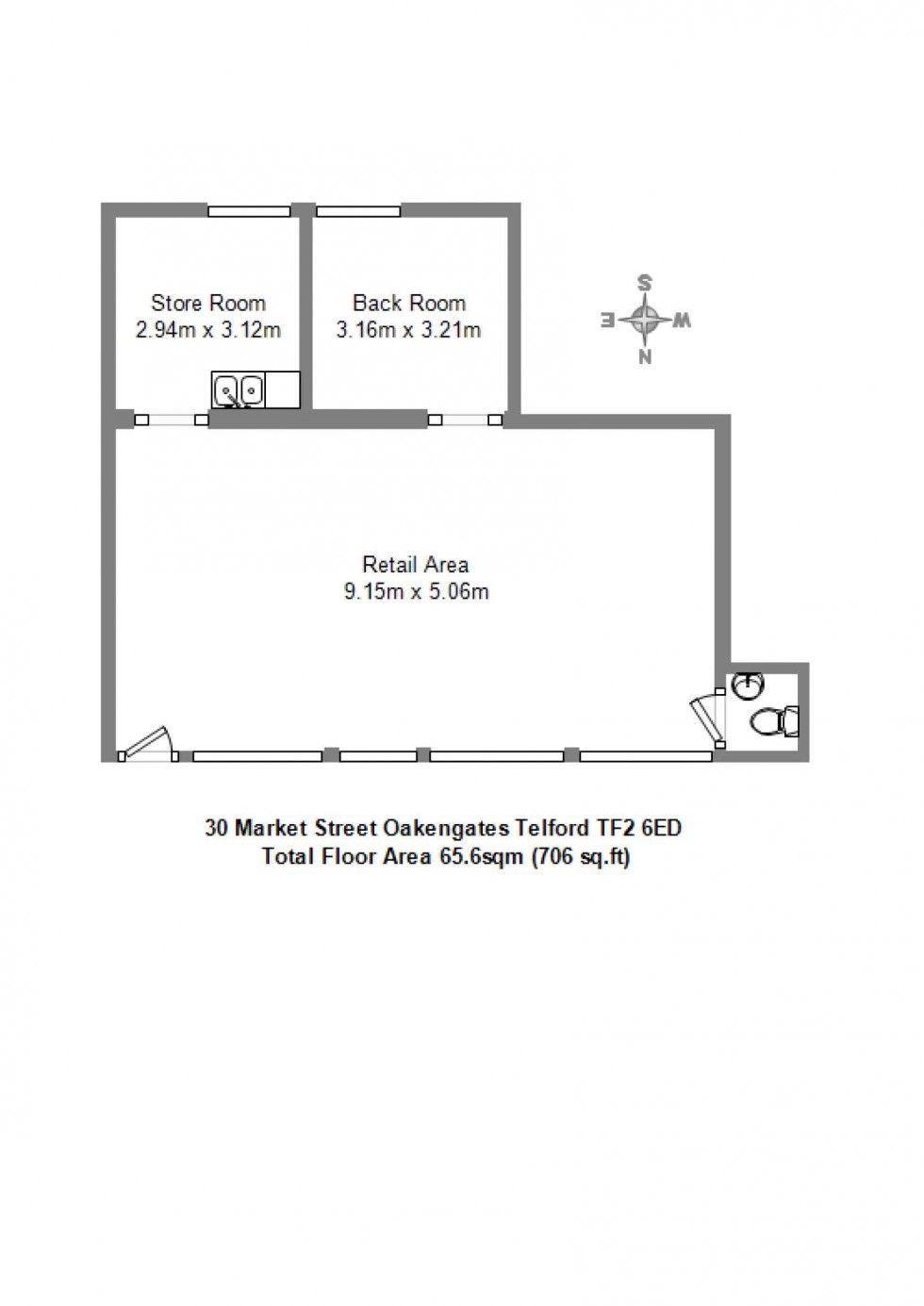 Floorplan for Market Street, Oakengates