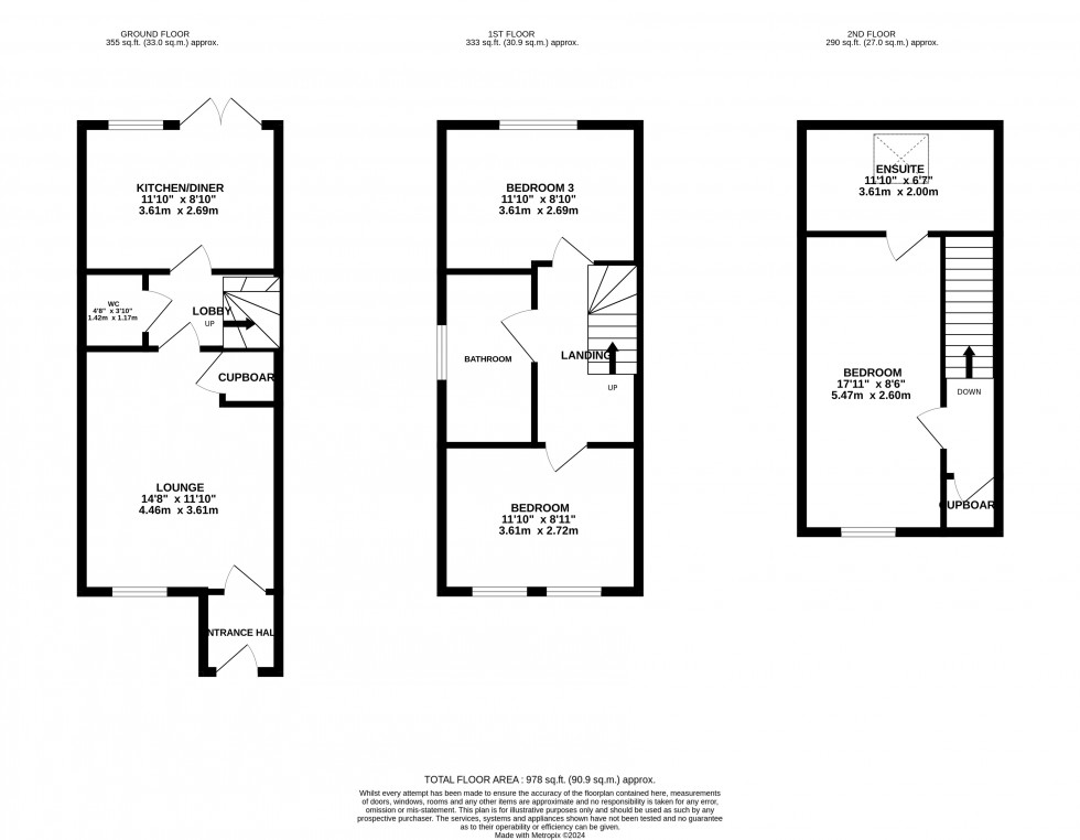 Floorplan for Brookes Avenue, Lawley