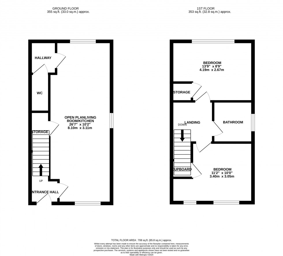 Floorplan for Cheshires Way, Lawley