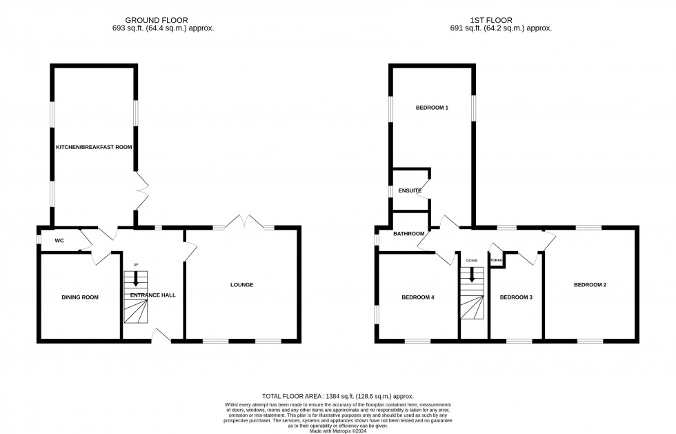 Floorplan for Walkiss Crecent, Lawley