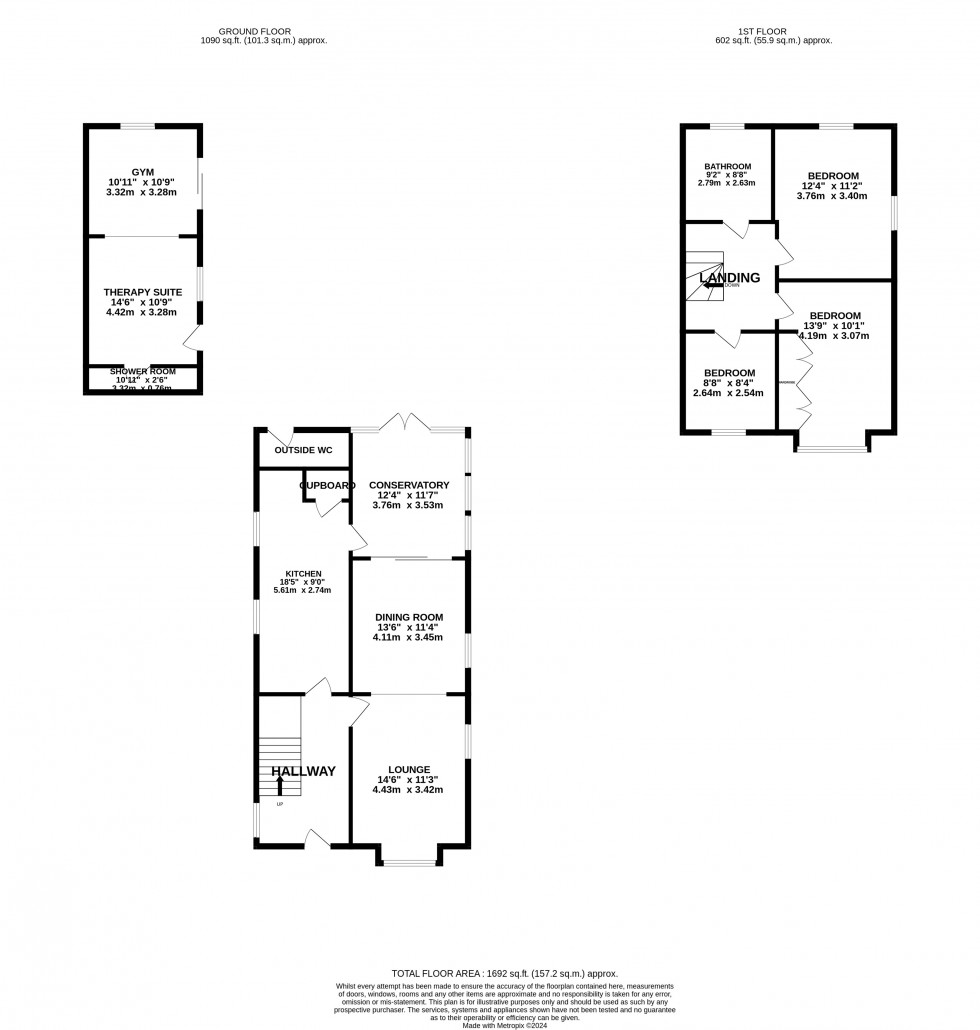 Floorplan for Greenroofs, Church Street, St Georges