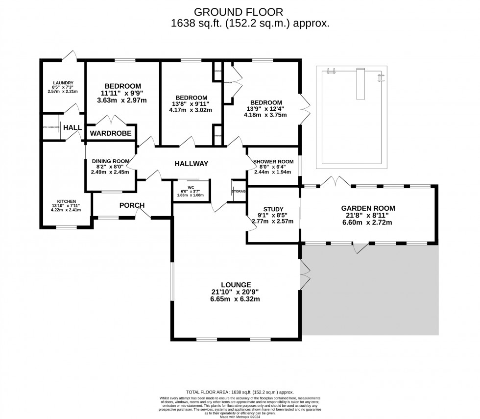 Floorplan for 6 High Point, Little Wenlock