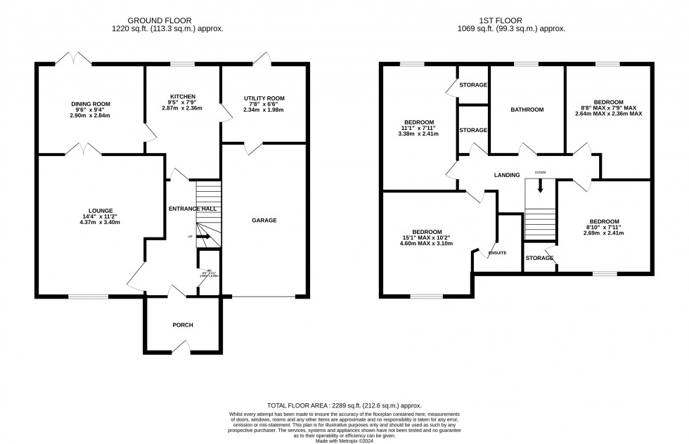 Floorplan for Ivy House Paddocks Ketley