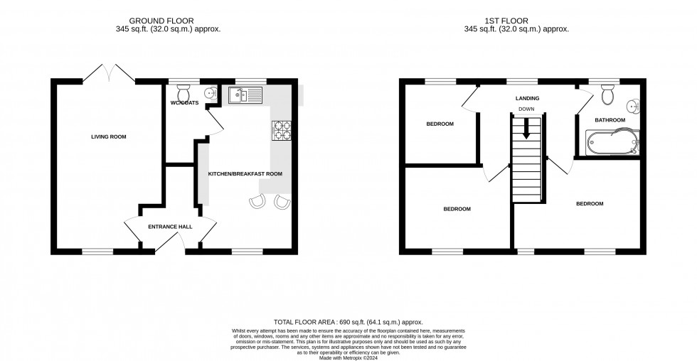 Floorplan for Victoria Road, Madeley