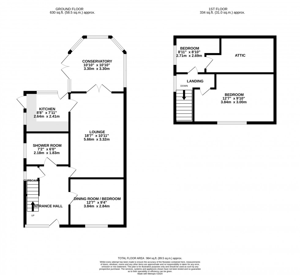 Floorplan for Hazel Way, Snedshill