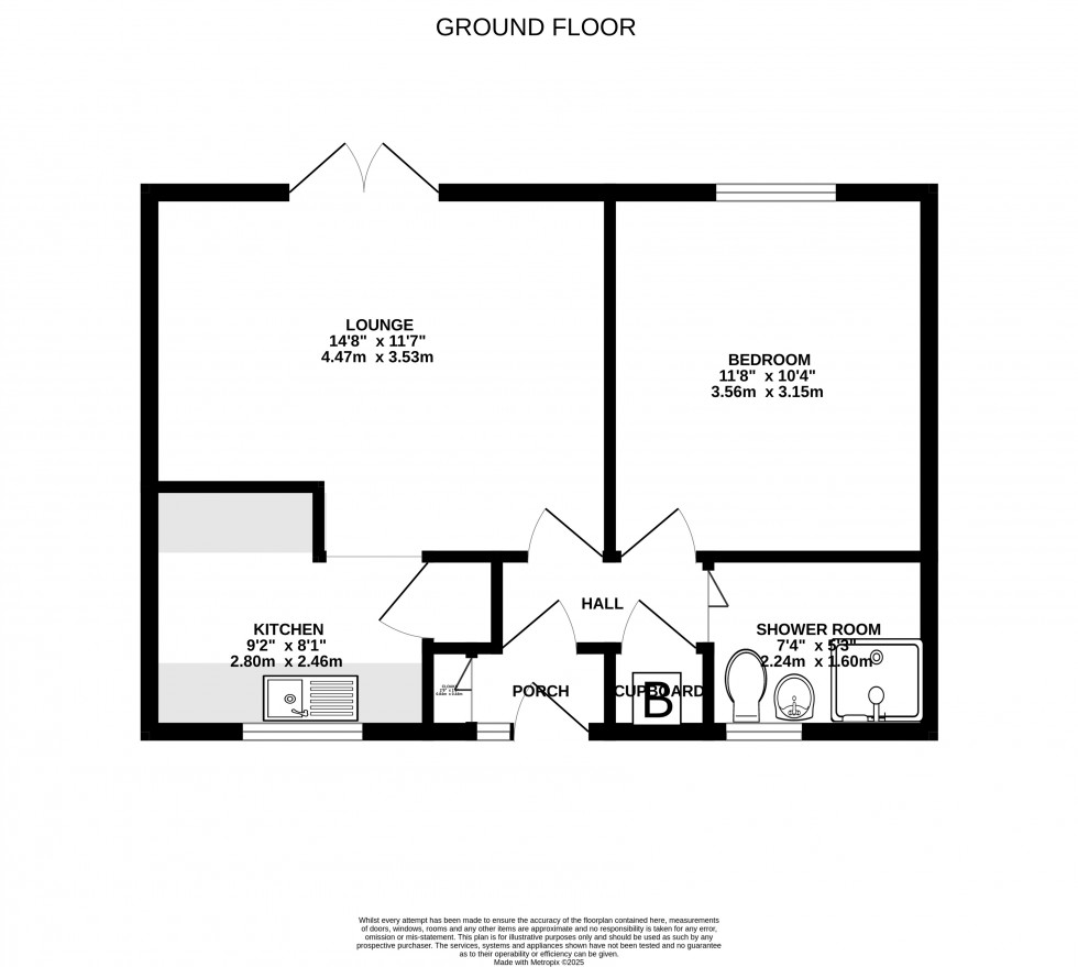 Floorplan for Tynsley Court, Madedley