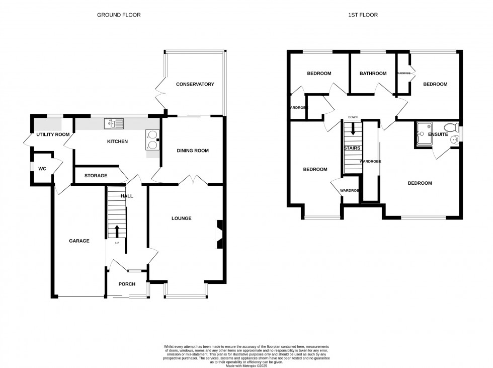 Floorplan for Kingsley Drive. Muxton