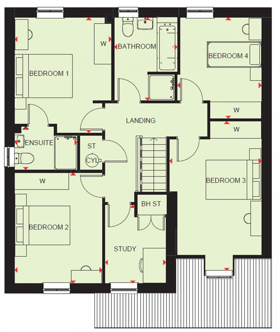 Floorplan for Plot 19 Silkin Meadows