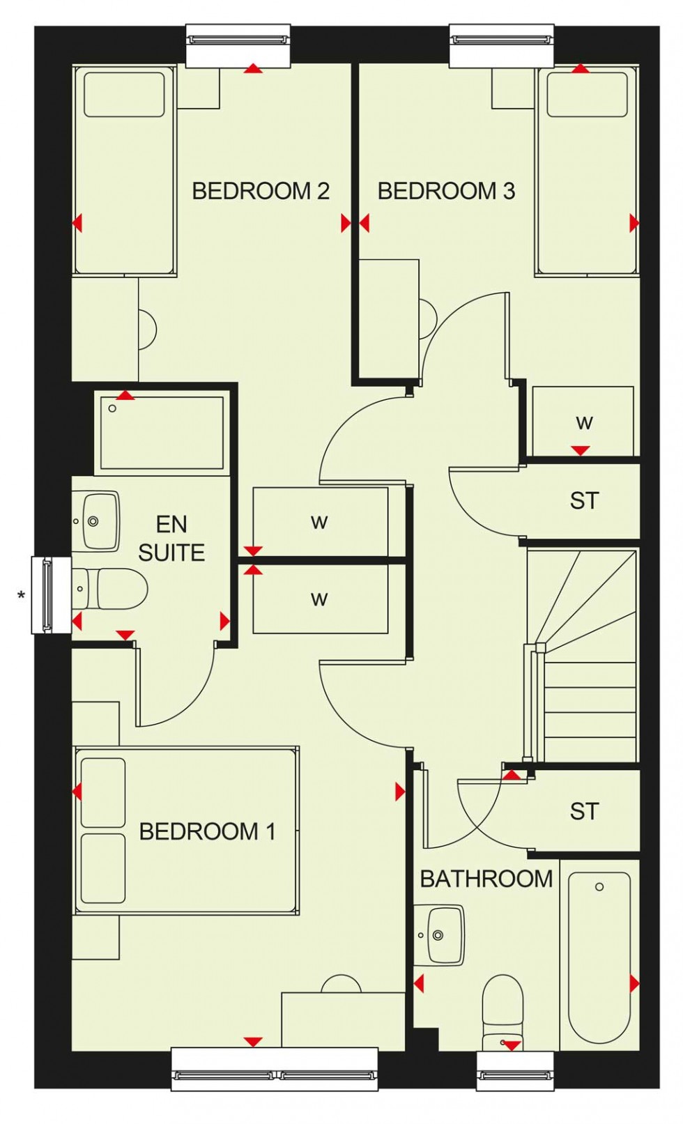 Floorplan for Plot 24 Silkin Meadow