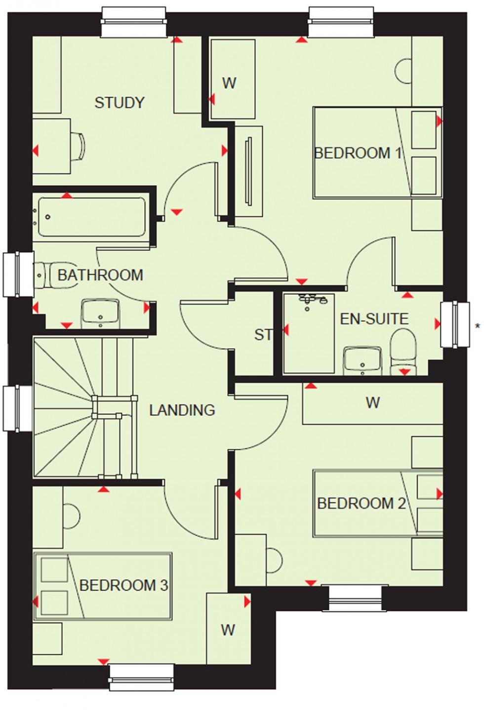 Floorplan for Plot 28 Silkin Mews