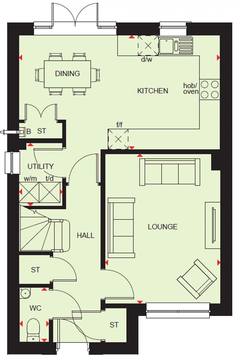 Floorplan for Plot 28 Silkin Mews